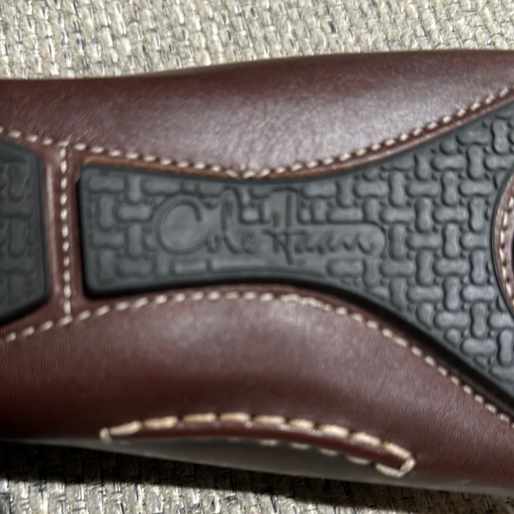 Cole Haan Brown Leather Moccasin Flats - Picture 4 of 7